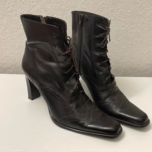 Lace up vintage boots